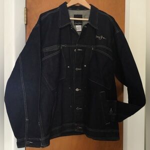 Sean John Vintage Men’s Dark Blue Denim Jacket
Size XL